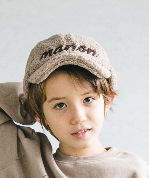 pairmanon（ペアマノン）の「ユニセックスフェイクファーボアキャップ（キャップ・キッズ・ダークブラウン/ベージュ/モカ/チョコ/ライトベージュ/グレイッシュベージュ・FREE）」の6枚目の写真