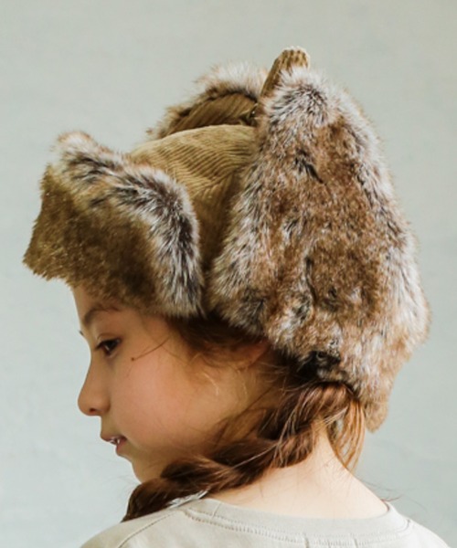 pairmanon（ペアマノン）の「ユニセックスフェイクファーボアキャップ（キャップ・キッズ・ダークブラウン/ベージュ/モカ/チョコ/ライトベージュ/グレイッシュベージュ・FREE）」の14枚目の写真