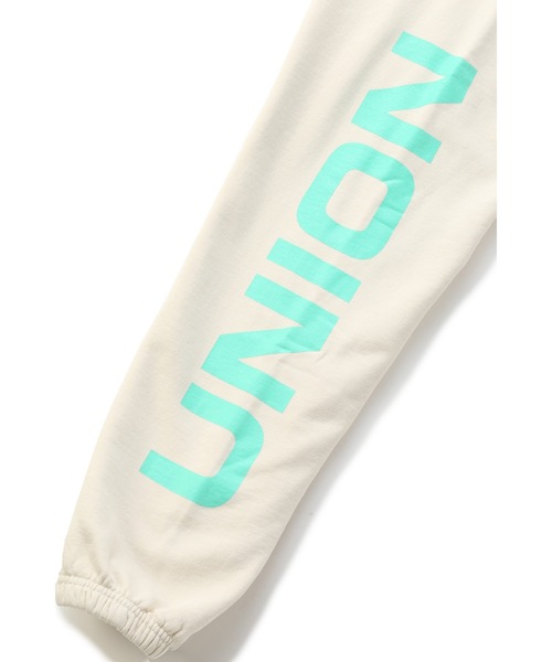 UNION（UNION TOKYO）（ユニオン）の「FRONTMAN IV SWEATPANTS UNION ユニオン スウェットパンツ（スウェットパンツ・メンズ・ホワイト/ブラウン・SMALL/MEDIUM/LARGE/X-LARGE）」の16枚目の写真
