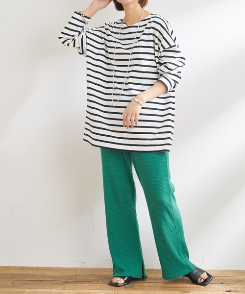 CIAOPANIC TYPY(チャオパニックティピー)の「【ZOZOTOWN限定】スラブワッフルイージーパンツ(その他パンツ・レディース・アイボリー/チャコールグレー/グリーン・ONE SIZE)」の16枚目の写真