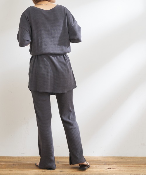 CIAOPANIC TYPY(チャオパニックティピー)の「【ZOZOTOWN限定】スラブワッフルイージーパンツ(その他パンツ・レディース・アイボリー/チャコールグレー/グリーン・ONE SIZE)」の12枚目の写真