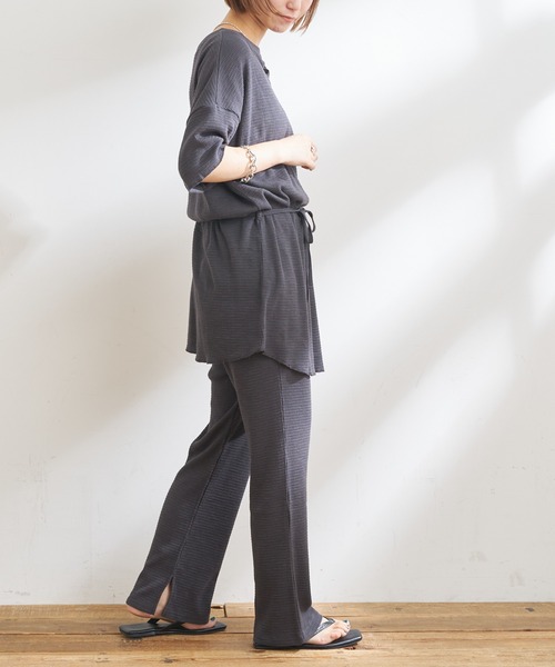 CIAOPANIC TYPY(チャオパニックティピー)の「【ZOZOTOWN限定】スラブワッフルイージーパンツ(その他パンツ・レディース・アイボリー/チャコールグレー/グリーン・ONE SIZE)」の13枚目の写真