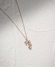 me.luxe | K10PG ダイヤモンド イニシャルネックレス(ネックレス)