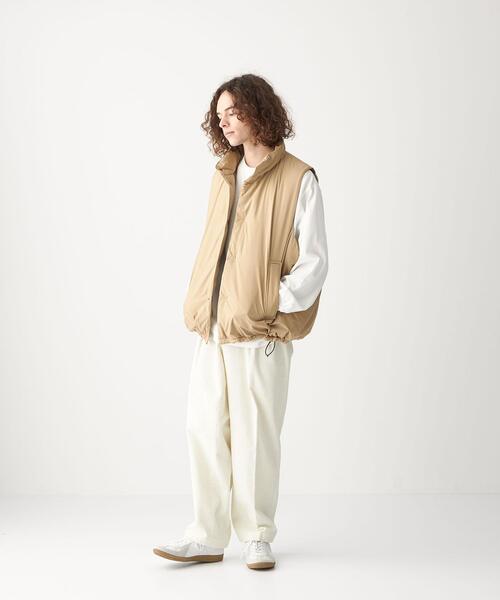 CITEN(シテン)の「<CITEN(シテン)>GIZAコットン スタンドネック Tシャツ(Tシャツ/カットソー・メンズ・ライトピンク/ホワイト/ダークグレー・FREE)」の4枚目の写真