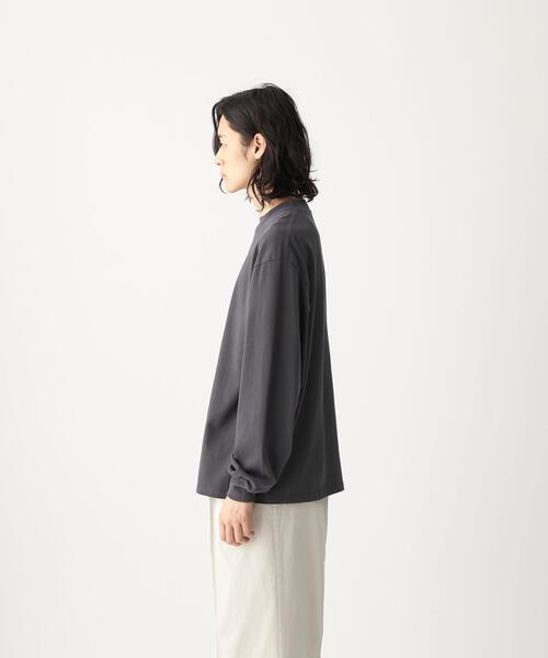 CITEN(シテン)の「<CITEN(シテン)>GIZAコットン スタンドネック Tシャツ(Tシャツ/カットソー・メンズ・ライトピンク/ホワイト/ダークグレー・FREE)」の11枚目の写真