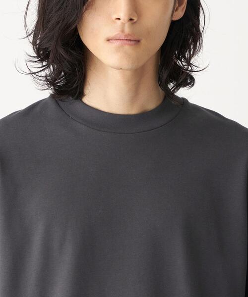 CITEN(シテン)の「<CITEN(シテン)>GIZAコットン スタンドネック Tシャツ(Tシャツ/カットソー・メンズ・ライトピンク/ホワイト/ダークグレー・FREE)」の13枚目の写真