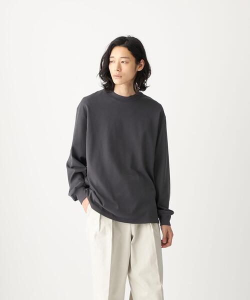 CITEN(シテン)の「<CITEN(シテン)>GIZAコットン スタンドネック Tシャツ(Tシャツ/カットソー・メンズ・ライトピンク/ホワイト/ダークグレー・FREE)」の10枚目の写真