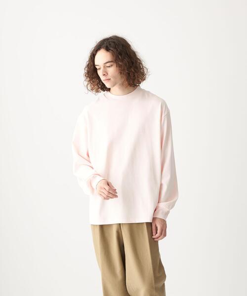 CITEN(シテン)の「<CITEN(シテン)>GIZAコットン スタンドネック Tシャツ(Tシャツ/カットソー・メンズ・ライトピンク/ホワイト/ダークグレー・FREE)」の14枚目の写真