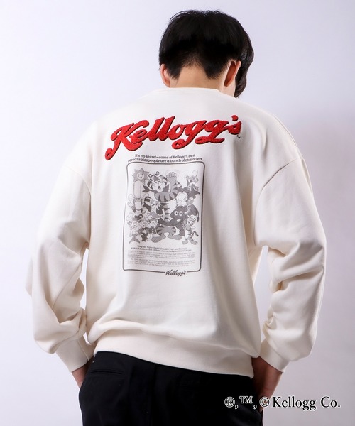 FUNALIVE(ファンアライブ)の「Kellogg’s サガラ刺繍トレーナー(スウェット・メンズ・ミント/オフホワイト/チャコールグレー・L/LL/M)」の2枚目の写真