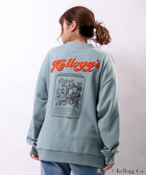 FUNALIVE(ファンアライブ)の「Kellogg’s サガラ刺繍トレーナー(スウェット・メンズ・ミント/オフホワイト/チャコールグレー・L/LL/M)」の3枚目の写真