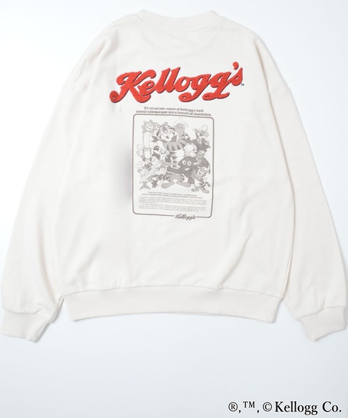 FUNALIVE(ファンアライブ)の「Kellogg’s サガラ刺繍トレーナー(スウェット・メンズ・ミント/オフホワイト/チャコールグレー・L/LL/M)」の4枚目の写真