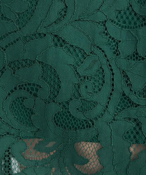 green label relaxing(グリーンレーベルリラクシング)の「CNl レース ロング タイト スカート(スカート・レディース・ダークグリーン/ベージュ/ネイビー・38/36)」の10枚目の写真