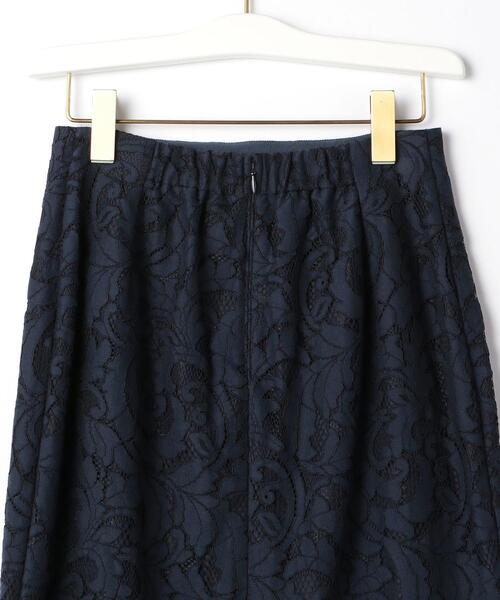 green label relaxing(グリーンレーベルリラクシング)の「CNl レース ロング タイト スカート(スカート・レディース・ダークグリーン/ベージュ/ネイビー・38/36)」の22枚目の写真