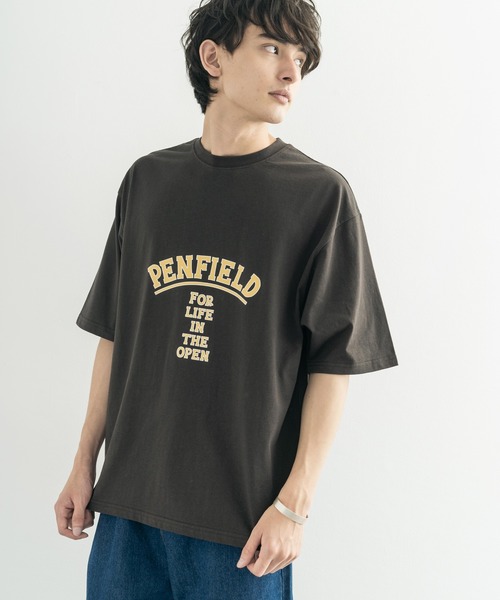 PEN FIELD（ペンフィールド）の「オーバーサイズ PENFIELD ペンフィールド インパクトロゴバックプリント半袖Tシャツ 別注（Tシャツ/カットソー・メンズ・ホワイト/ブラック/ネイビー/ブルー/グリーン/オートミール/チャコール/ホワイト系・M/XL/L）」の19枚目の写真