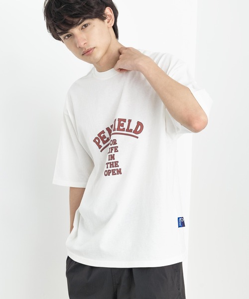 PEN FIELD（ペンフィールド）の「オーバーサイズ PENFIELD ペンフィールド インパクトロゴバックプリント半袖Tシャツ 別注（Tシャツ/カットソー・メンズ・ホワイト/ブラック/ネイビー/ブルー/グリーン/オートミール/チャコール/ホワイト系・M/XL/L）」の9枚目の写真