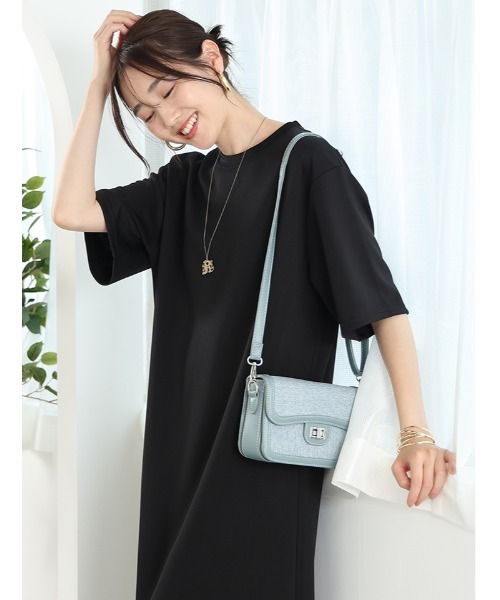 ワンピース Hutte サイズ展開あり】ドライスウェットマーメイドワンピース