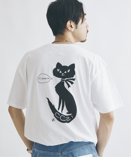 JOURNAL STANDARD（ジャーナルスタンダード）の「【CC21/シーシーツーワン】ピグメントTシャツ（Tシャツ/カットソー・メンズ・ネイビー/ホワイト系その他3/ホワイト系その他/ブラック系その他2/ブラック/ホワイト系その他2/ホワイト/ブラック系その他/ネイビー系1・LARGE/MEDIUM）」の4枚目の写真