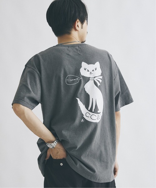 JOURNAL STANDARD（ジャーナルスタンダード）の「【CC21/シーシーツーワン】ピグメントTシャツ（Tシャツ/カットソー・メンズ・ネイビー/ホワイト系その他3/ホワイト系その他/ブラック系その他2/ブラック/ホワイト系その他2/ホワイト/ブラック系その他/ネイビー系1・LARGE/MEDIUM）」の7枚目の写真