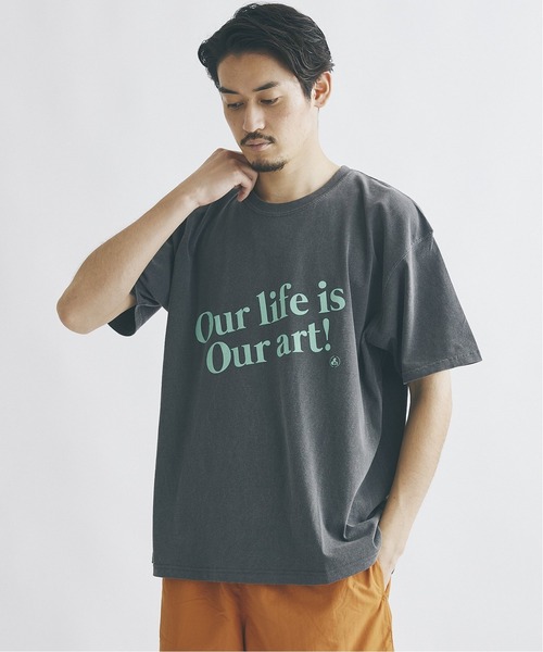 JOURNAL STANDARD（ジャーナルスタンダード）の「【CC21/シーシーツーワン】ピグメントTシャツ（Tシャツ/カットソー・メンズ・ネイビー/ホワイト系その他3/ホワイト系その他/ブラック系その他2/ブラック/ホワイト系その他2/ホワイト/ブラック系その他/ネイビー系1・LARGE/MEDIUM）」の10枚目の写真