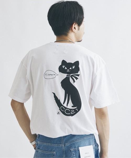 JOURNAL STANDARD（ジャーナルスタンダード）の「【CC21/シーシーツーワン】ピグメントTシャツ（Tシャツ/カットソー・メンズ・ネイビー/ホワイト系その他3/ホワイト系その他/ブラック系その他2/ブラック/ホワイト系その他2/ホワイト/ブラック系その他/ネイビー系1・LARGE/MEDIUM）」の16枚目の写真