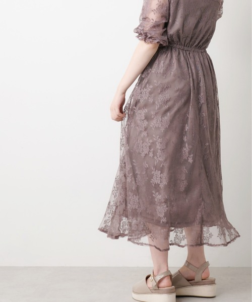 OLIVE des OLIVE（オリーブデオリーブ）の「【WEB限定】チュールプチハイワンピース（ワンピース・レディース・ブラック/サックスブルー/ライトブラウン・FREE）」の19枚目の写真