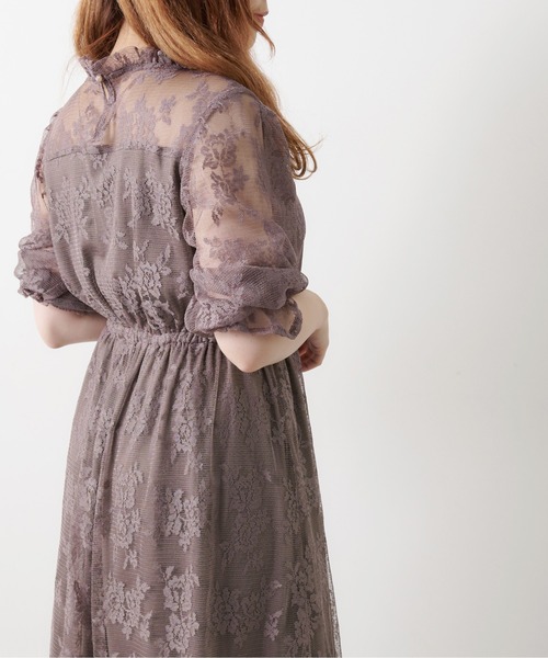 OLIVE des OLIVE（オリーブデオリーブ）の「【WEB限定】チュールプチハイワンピース（ワンピース・レディース・ブラック/サックスブルー/ライトブラウン・FREE）」の5枚目の写真