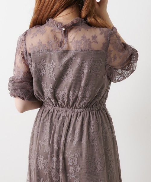 OLIVE des OLIVE（オリーブデオリーブ）の「【WEB限定】チュールプチハイワンピース（ワンピース・レディース・ブラック/サックスブルー/ライトブラウン・FREE）」の10枚目の写真