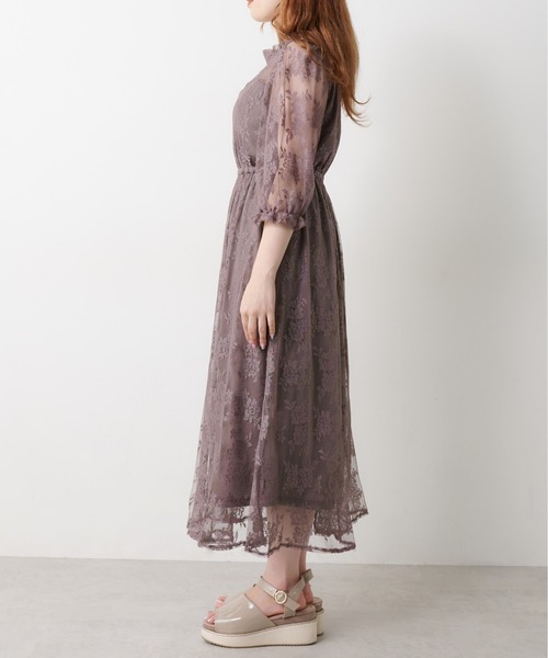 OLIVE des OLIVE（オリーブデオリーブ）の「【WEB限定】チュールプチハイワンピース（ワンピース・レディース・ブラック/サックスブルー/ライトブラウン・FREE）」の21枚目の写真