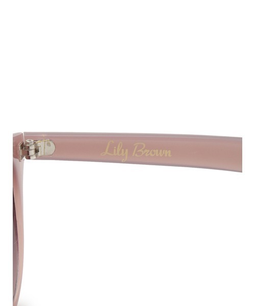 LILY BROWN（リリーブラウン）の「セルフレームサングラス（サングラス・レディース・パープル/ダークブラウン・FREE）」の6枚目の写真