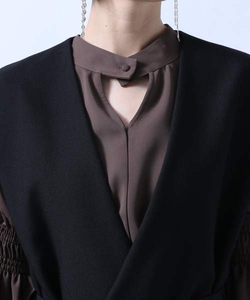 HARE(ハレ)の「ベルトツキロングベスト(HARE)(その他アウター・レディース・ブラック/グリーン・FREE)」の17枚目の写真