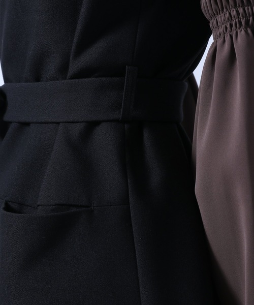 HARE(ハレ)の「ベルトツキロングベスト(HARE)(その他アウター・レディース・ブラック/グリーン・FREE)」の20枚目の写真