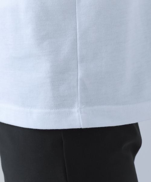 NUMERALS（ヌメラルズ）の「[NUMERALS]クラシックランニングTシャツ（Tシャツ/カットソー・メンズ・ホワイト/ベージュ/ブルー・MEDIUM/LARGE）」の8枚目の写真