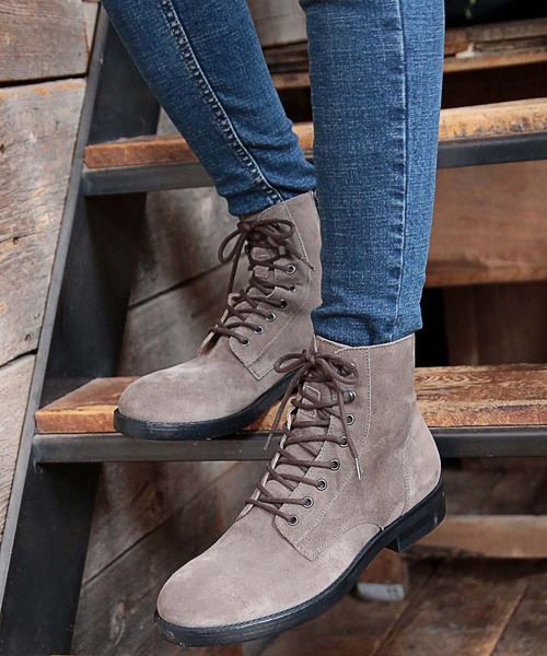 BOEMOS（ボエモス）の「【BOEMOS×RATTLE TRAP】撥水スエードブーツ（ブーツ・メンズ・ダークグレー/グレー/ブラック・M/L）」の9枚目の写真