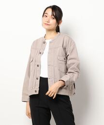 Samansa Mos2 | スタンドネックGジャン(デニムジャケット)