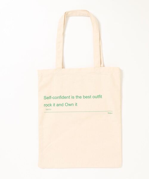 feepur（フェピュール）の「ポケッタブルロゴトートバッグ（トートバッグ・レディース・ホワイト/ピンク/アイボリー・FREE）」の14枚目の写真