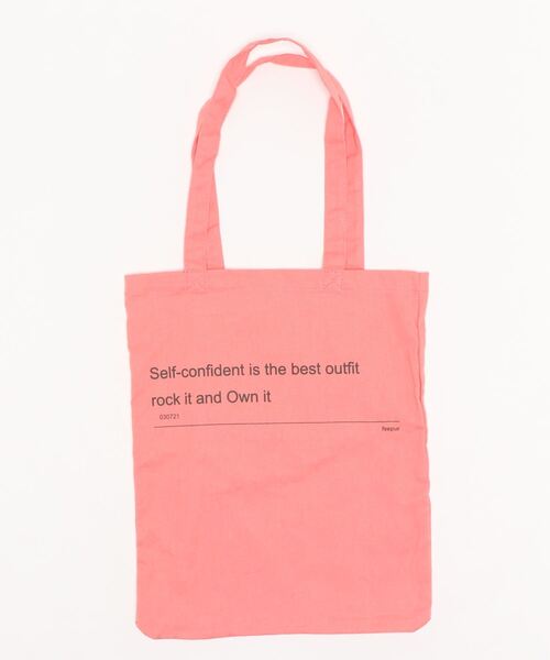 feepur（フェピュール）の「ポケッタブルロゴトートバッグ（トートバッグ・レディース・ホワイト/ピンク/アイボリー・FREE）」の17枚目の写真