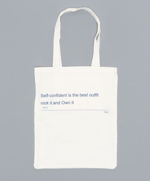 feepur（フェピュール）の「ポケッタブルロゴトートバッグ（トートバッグ・レディース・ホワイト/ピンク/アイボリー・FREE）」の15枚目の写真