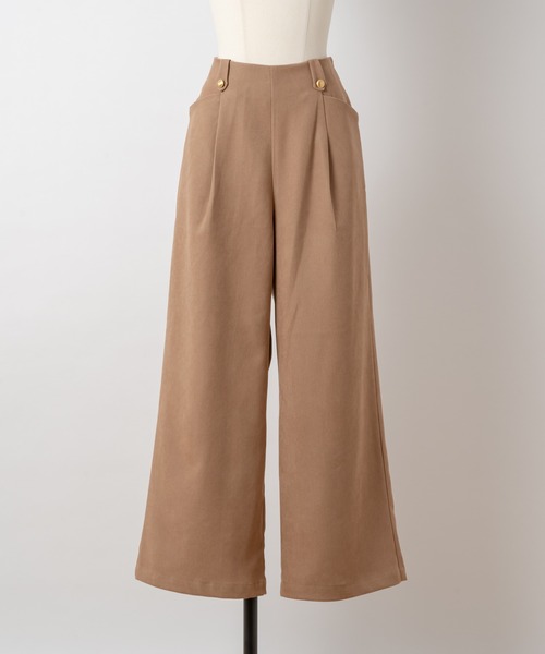 Rewde（ルゥデ）の「起毛ストレッチセミフレアタックパンツ（1R12-10078）（その他パンツ・レディース・ホワイト/チャコールグレー/ベージュ・S/M/L）」の18枚目の写真