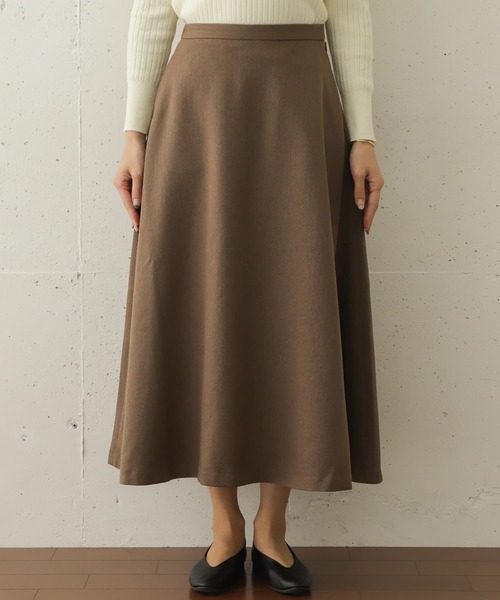 URBAN RESEARCH DOORS（アーバンリサーチドアーズ）の「ヘリンボーンフレアスカート∴（スカート・レディース・チャコールグレー/モカ/ブラウン・ONE）」の21枚目の写真