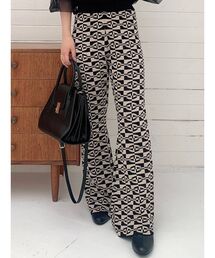 RESEXXY | ジャガードセミフレアニットパンツ(その他パンツ)