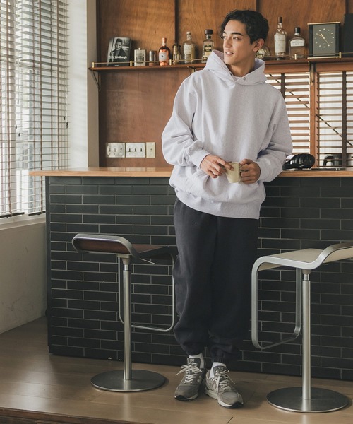 coca(coca)(コカ)の「\新色登場/ユニセックス裏起毛フーディー(パーカー・レディース・ブラック/グレー/アイボリー/ブルー/チャコール/ライトグレー/ネイビー・M/L/XL)」の16枚目の写真