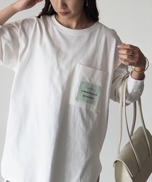 Riberry | 胸ポケットプリント付きロンT(Tシャツ/カットソー)