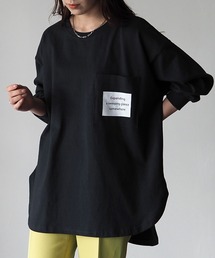 Riberry | 胸ポケットプリント付きロンT(Tシャツ/カットソー)