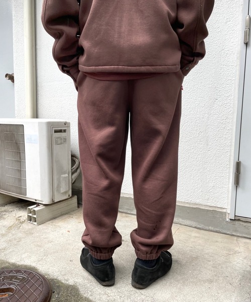 WHO'S WHO gallery（フーズフーギャラリー）の「【KOOKY'N/クーキー】BRONX裏起毛スウェットパンツ（スウェットパンツ・メンズ・アッシュグレー/グリーン/ブラウン/グレー/ネイビー/ブラック・FREE）」の7枚目の写真