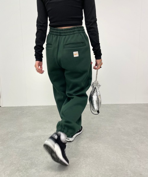 WHO'S WHO gallery（フーズフーギャラリー）の「【KOOKY'N/クーキー】BRONX裏起毛スウェットパンツ（スウェットパンツ・メンズ・アッシュグレー/グリーン/ブラウン/グレー/ネイビー/ブラック・FREE）」の8枚目の写真