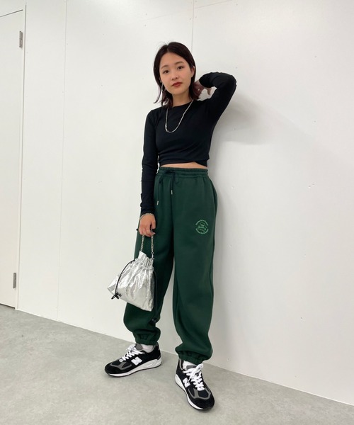 WHO'S WHO gallery（フーズフーギャラリー）の「【KOOKY'N/クーキー】BRONX裏起毛スウェットパンツ（スウェットパンツ・メンズ・アッシュグレー/グリーン/ブラウン/グレー/ネイビー/ブラック・FREE）」の17枚目の写真