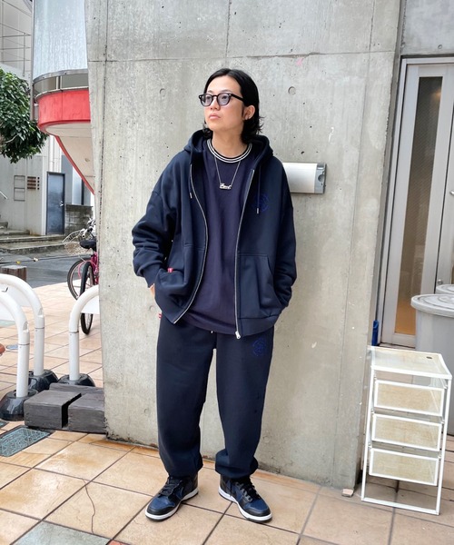 WHO'S WHO gallery（フーズフーギャラリー）の「【KOOKY'N/クーキー】BRONX裏起毛スウェットパンツ（スウェットパンツ・メンズ・アッシュグレー/グリーン/ブラウン/グレー/ネイビー/ブラック・FREE）」の9枚目の写真