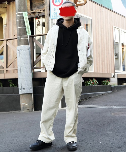 ８(eight)（エイト）の「太ピッチコーデュロイワイドパンツ（チノパンツ・メンズ・アイボリー/ブラック/ダークグリーン/ダークブラウン/ダークブルー・MEDIUM/SMALL/LARGE）」の13枚目の写真