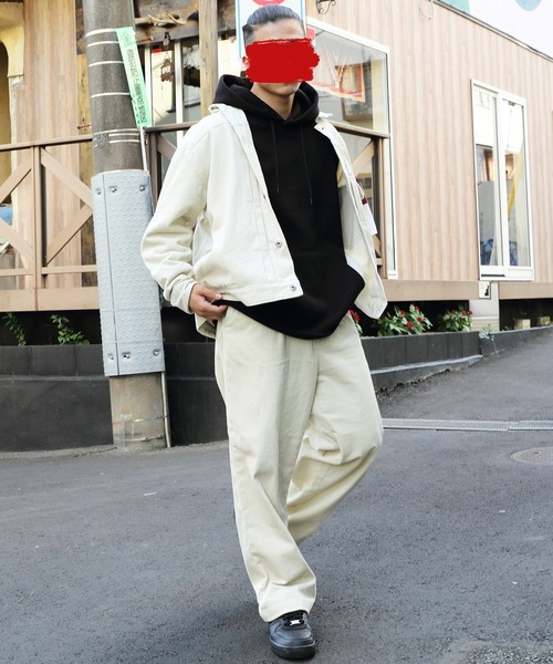 ８(eight)（エイト）の「太ピッチコーデュロイワイドパンツ（チノパンツ・メンズ・アイボリー/ブラック/ダークグリーン/ダークブラウン/ダークブルー・MEDIUM/SMALL/LARGE）」の17枚目の写真