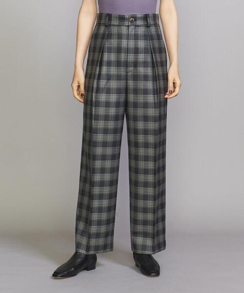 BEAUTY&YOUTH UNITED ARROWS（ビューティーアンドユースユナイテッドアローズ）の「BY ツイルハイウエストタック パンツ（その他パンツ・レディース・ベージュ/グレー/オリーブ・S/M）」の4枚目の写真